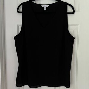Nine West Black Sleeveless Top XXL